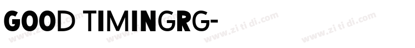 Good TimingRg字体转换